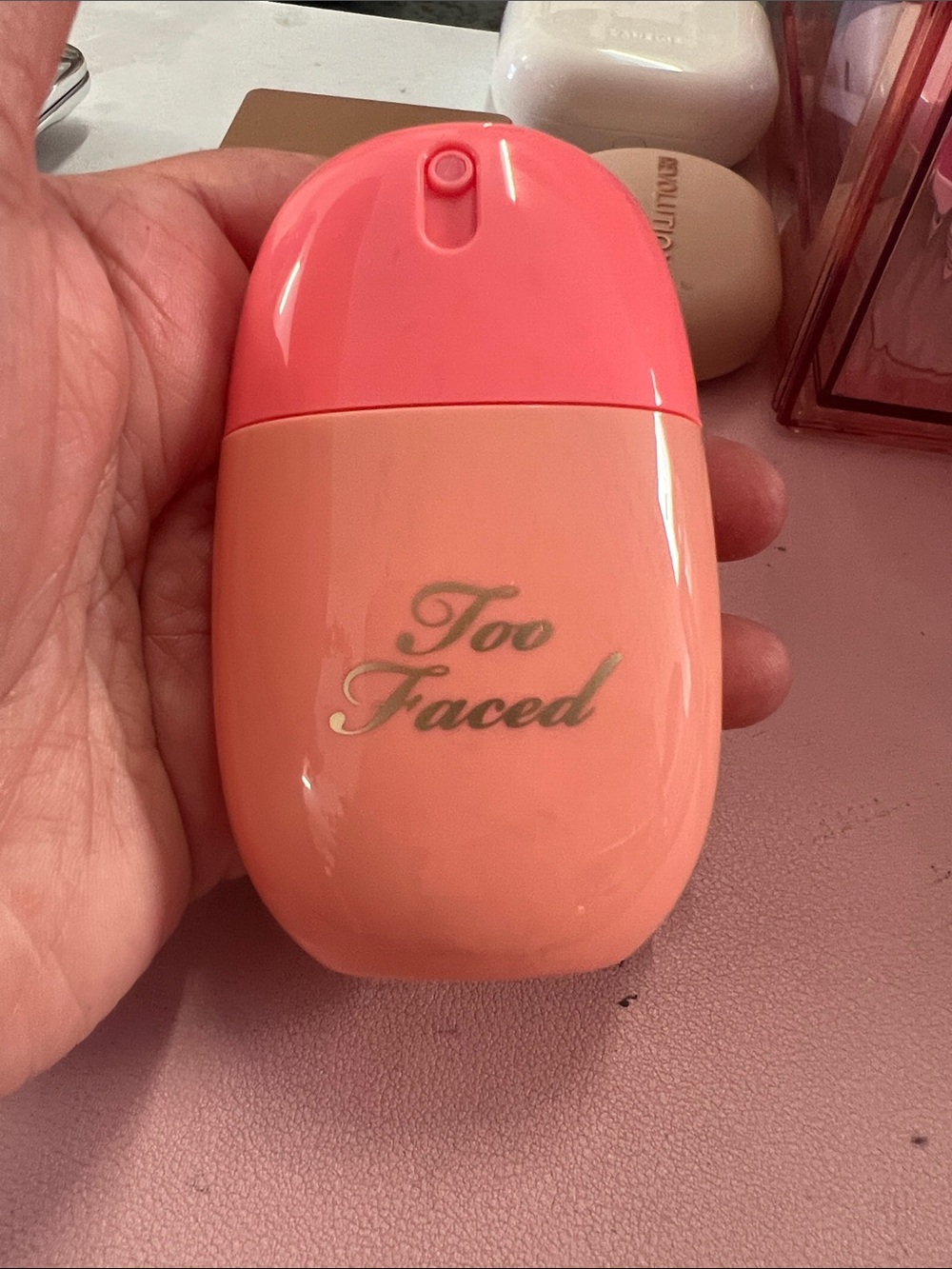 Too Faced Coral & Pink Setting Spray Bottle
